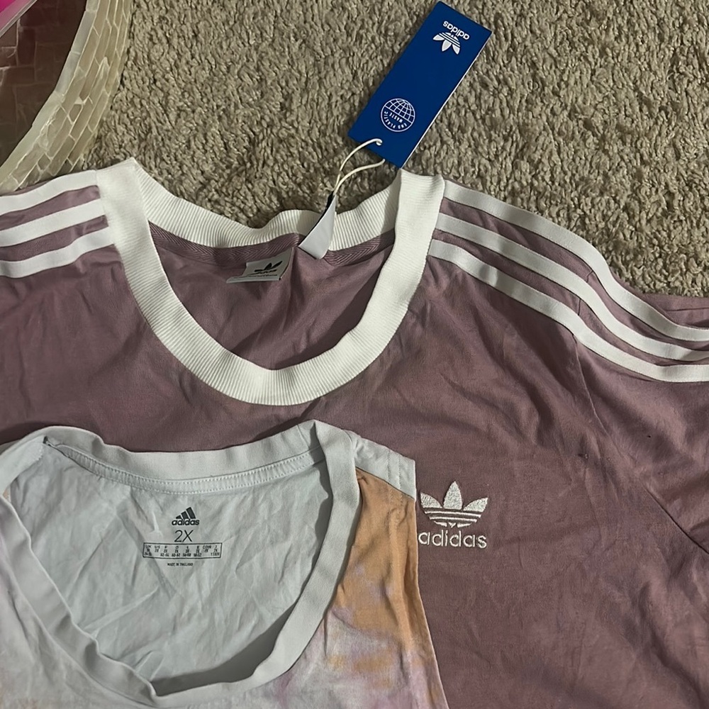 3pc Adidas Tie-Dye Tank and Shorts Set - Picture 3 of 4